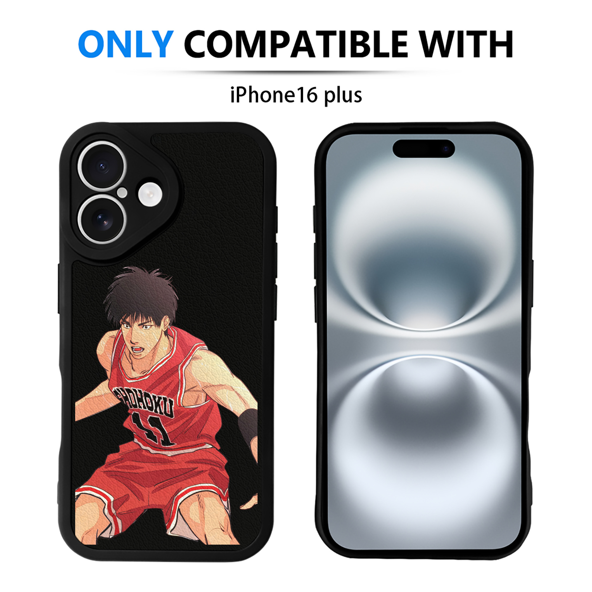 （画像用） SLAM DUNK／スラムダンク 【iPhone 16シリーズ対応】シリコンスマホケース（レザー調） 材質：シリコン